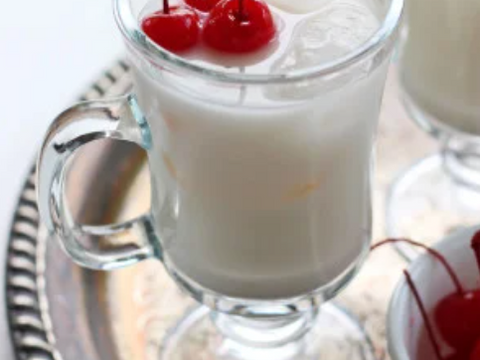 Italian Cream Soda with Daddy's Homemade Cherry Syrup