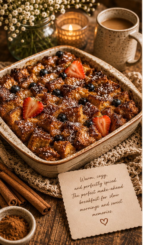 Cinnamon Vanilla French Toast Bake